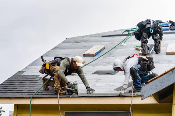Professional Roofing technician working in Highland Lakes, NJ